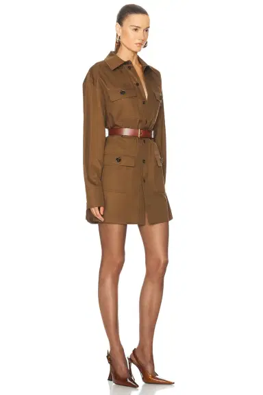 Saint Laurent Mini Shirt Dress | Thumbnail 2