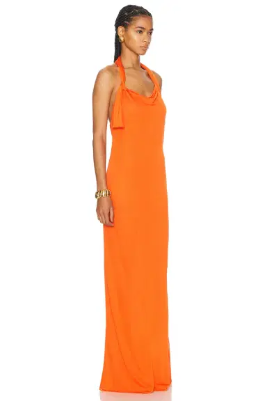Saint Laurent Jersey Halterneck Dress | Thumbnail 3 Saint Laurent Jersey Halterneck Dress | Thumbnail 3