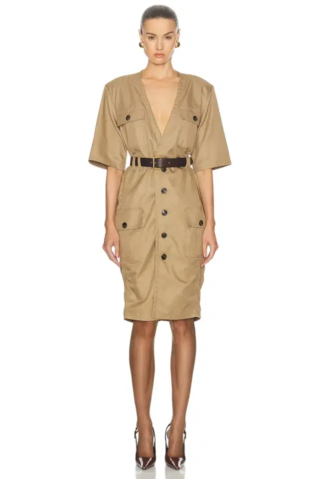 Saint Laurent Utility Shirt Dress