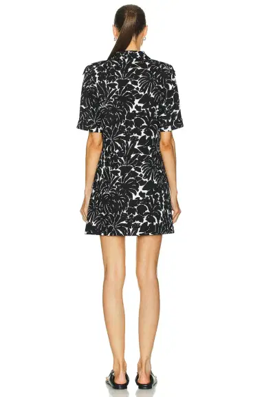 Saint Laurent Palm Print Dress | Thumbnail 3 Saint Laurent Palm Print Dress | Thumbnail 3