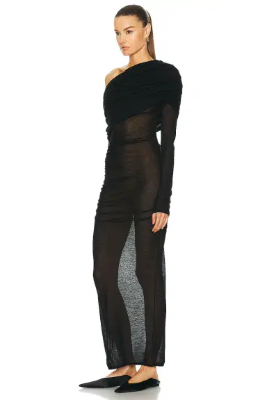 Saint Laurent One Shoulder Gown | Thumbnail 3