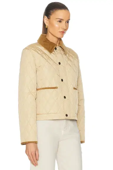 Burberry Cropped Quilted Jacket | Thumbnail 3 Burberry Cropped Quilted Jacket | Thumbnail 3