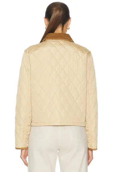 Burberry Cropped Quilted Jacket | Thumbnail 4 Burberry Cropped Quilted Jacket | Thumbnail 4
