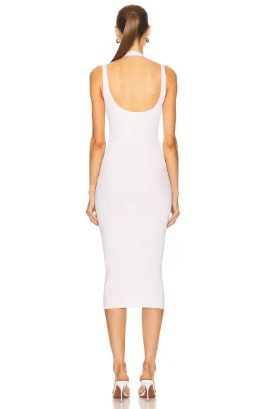 ALAÏA Rib Tube Midi Dress | Thumbnail 3 ALAÏA Rib Tube Midi Dress | Thumbnail 3