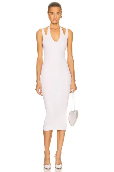 ALAÏA Rib Tube Midi Dress | Thumbnail 1 ALAÏA Rib Tube Midi Dress | Thumbnail 1