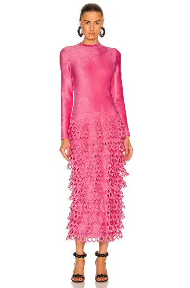 Alaïa Long Velvet Dress | Thumbnail 2