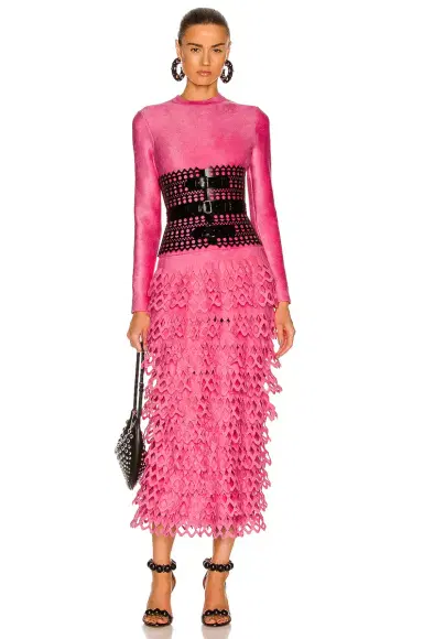 Alaïa Long Velvet Dress | Thumbnail 1