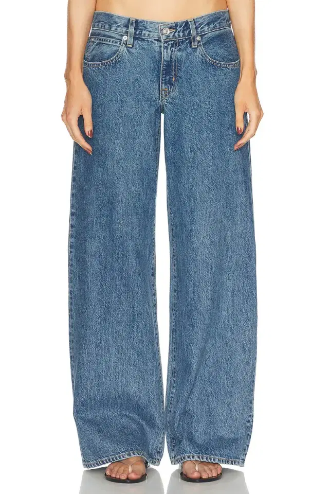 SLVRLAKE Lexi Low Rise Wide Leg