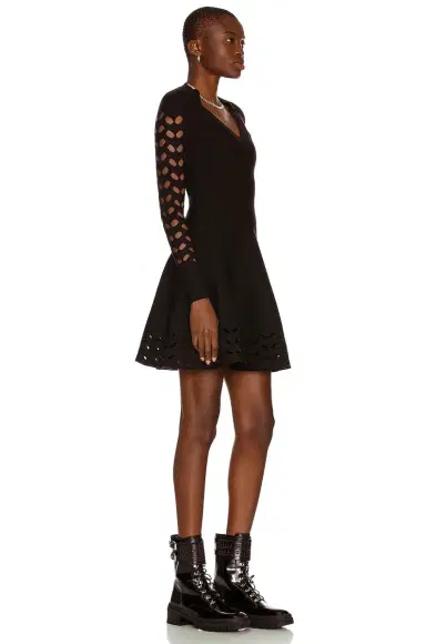Alaïa Long Sleeve Mini Dress | Thumbnail 3 Alaïa Long Sleeve Mini Dress | Thumbnail 3