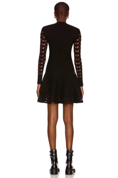 Alaïa Long Sleeve Mini Dress | Thumbnail 4 Alaïa Long Sleeve Mini Dress | Thumbnail 4