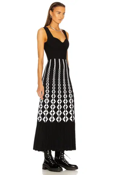 Alaïa Sleeveless Bustier Long Dress | Thumbnail 2