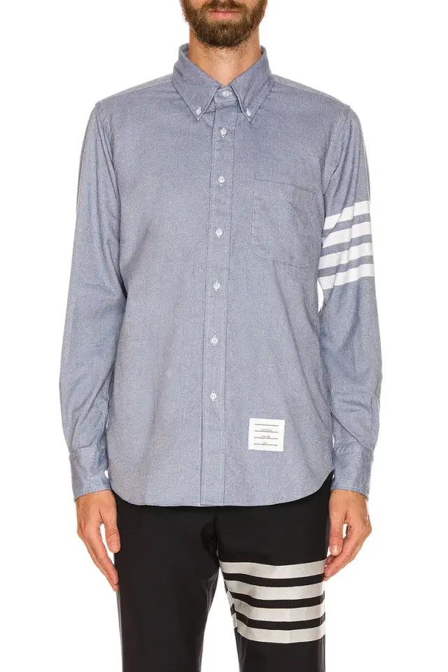 Thom Browne Straight Fit 4 Bar Shirt