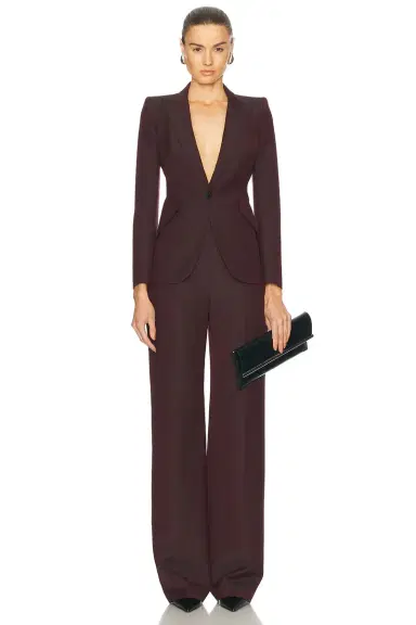Alexander McQueen Wide Leg Trouser | Thumbnail 5 Alexander McQueen Wide Leg Trouser | Thumbnail 5