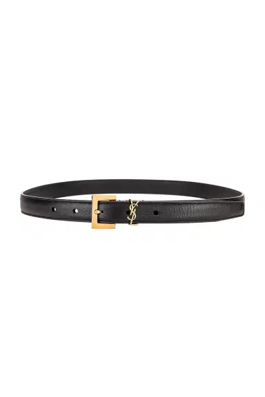 Saint Laurent Logo Leather Belt | Thumbnail 1