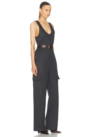 Saint Laurent Sleeveless Jumpsuit | Thumbnail 3 Saint Laurent Sleeveless Jumpsuit | Thumbnail 3