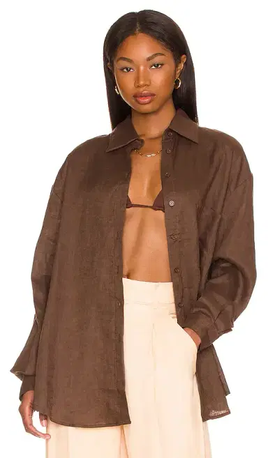 Aexae Linen Woven Shirt | Thumbnail 1