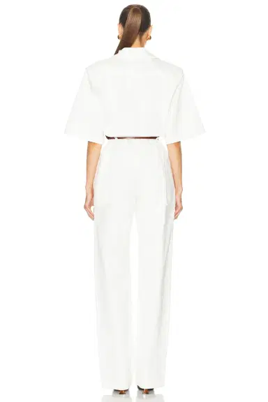 Saint Laurent Short Sleeve Jumpsuit | Thumbnail 3 Saint Laurent Short Sleeve Jumpsuit | Thumbnail 3