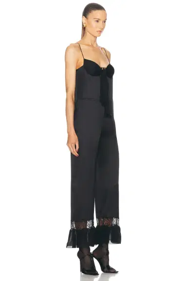 Saint Laurent Flare Leg Jumpsuit | Thumbnail 2 Saint Laurent Flare Leg Jumpsuit | Thumbnail 2