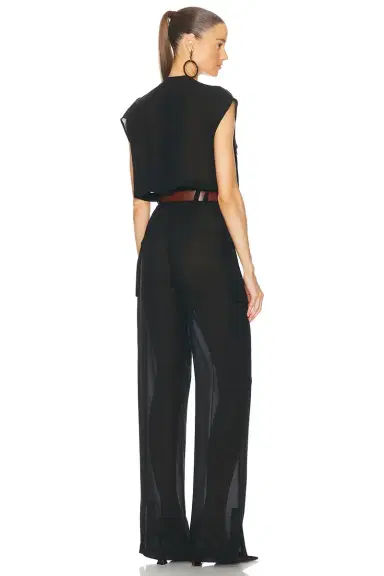 Saint Laurent Cap Sleeve Jumpsuit | Thumbnail 3