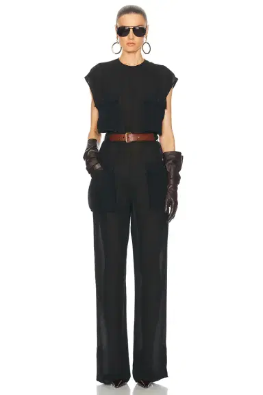 Saint Laurent Cap Sleeve Jumpsuit | Thumbnail 4