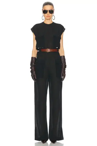 Saint Laurent Cap Sleeve Jumpsuit | Thumbnail 1