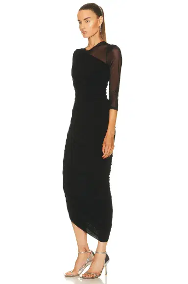 Norma Kamali Long Sleeve Diana Gown | Thumbnail 3 Norma Kamali Long Sleeve Diana Gown | Thumbnail 3