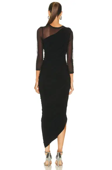 Norma Kamali Long Sleeve Diana Gown | Thumbnail 4 Norma Kamali Long Sleeve Diana Gown | Thumbnail 4