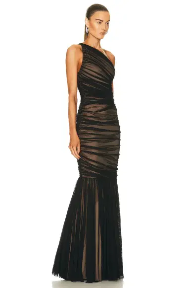 Norma Kamali Diana Fishtail Gown | Thumbnail 2 Norma Kamali Diana Fishtail Gown | Thumbnail 2