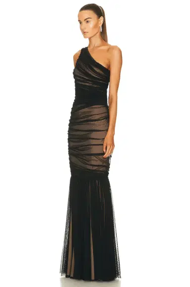 Norma Kamali Diana Fishtail Gown | Thumbnail 3 Norma Kamali Diana Fishtail Gown | Thumbnail 3
