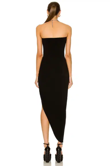 Norma Kamali Strapless Side Drape Gown | Thumbnail 4 Norma Kamali Strapless Side Drape Gown | Thumbnail 4