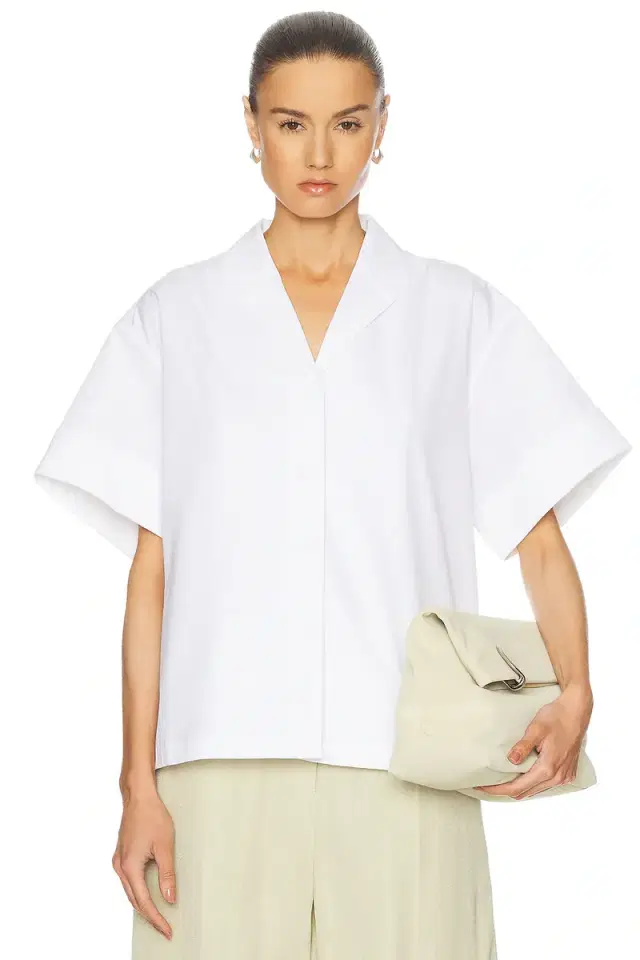Jil Sander Cropped Cotton Poplin Shirt