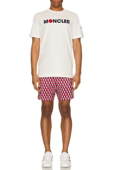 Moncler Short Sleeve Logo T-Shirt | Thumbnail 5 Moncler Short Sleeve Logo T-Shirt | Thumbnail 5