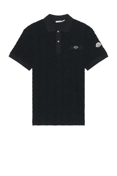 Moncler Short Sleeve Polo | Thumbnail 1 Moncler Short Sleeve Polo | Thumbnail 1
