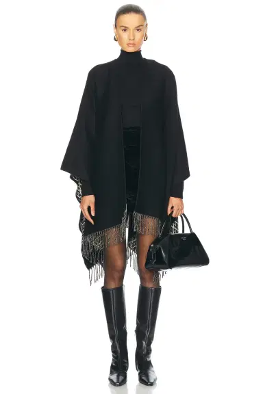 Valentino Garavani Toute La V Cashmere Poncho | Thumbnail 1 Valentino Garavani Toute La V Cashmere Poncho | Thumbnail 1