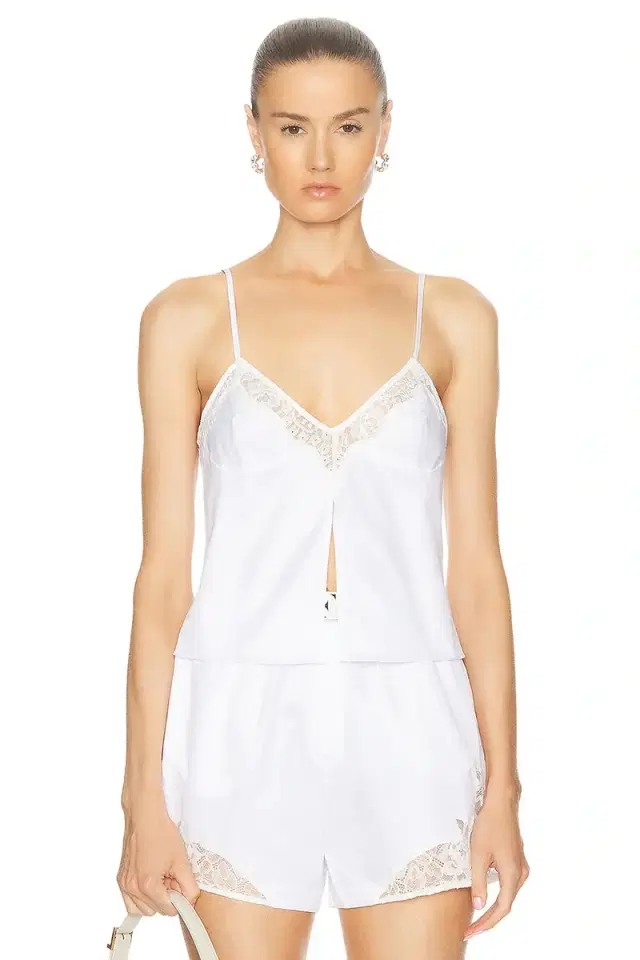 fleur du mal Lace Insert Poplin Cami
