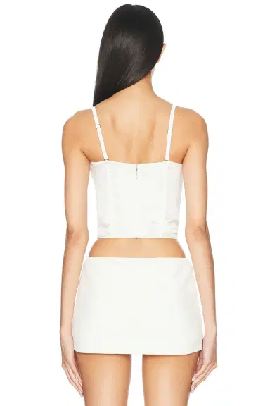 Fleur du Mal X Galia Lahav Beaded Iris Lace Bustier | Thumbnail 4