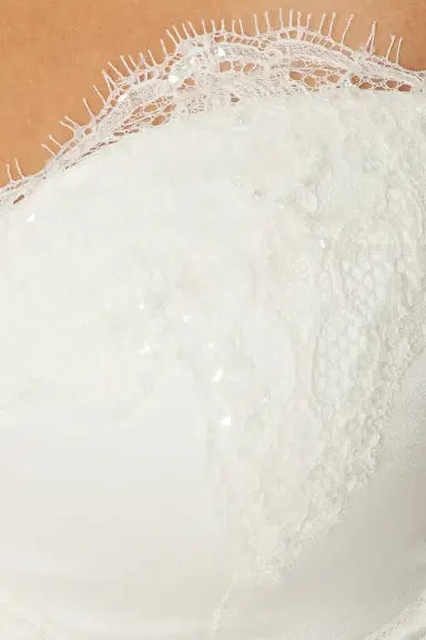 Fleur du Mal X Galia Lahav Beaded Iris Lace Bustier | Thumbnail 6