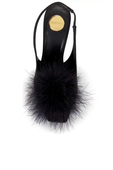 Saint Laurent Lydia Slingback Sandal | Thumbnail 4 Saint Laurent Lydia Slingback Sandal | Thumbnail 4