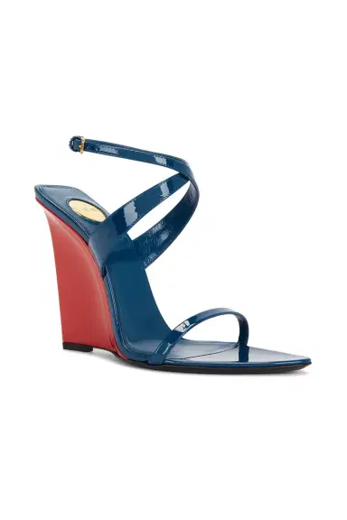 Saint Laurent Wedge Sandal | Thumbnail 2 Saint Laurent Wedge Sandal | Thumbnail 2
