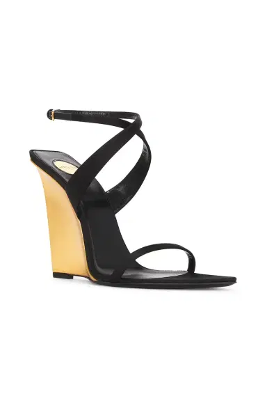 Saint Laurent Wedge Sandal | Thumbnail 2 Saint Laurent Wedge Sandal | Thumbnail 2