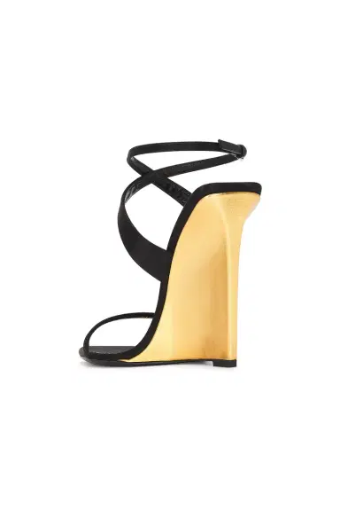 Saint Laurent Wedge Sandal | Thumbnail 3 Saint Laurent Wedge Sandal | Thumbnail 3