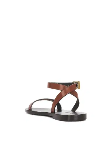 Saint Laurent Buckle Flat Sandal | Thumbnail 3 Saint Laurent Buckle Flat Sandal | Thumbnail 3