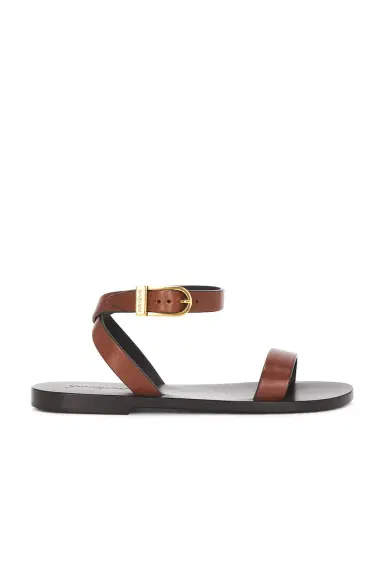 Saint Laurent Buckle Flat Sandal | Thumbnail 1 Saint Laurent Buckle Flat Sandal | Thumbnail 1