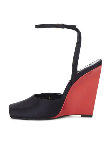 Saint Laurent La Scandale Wedge Sandal | Thumbnail 5