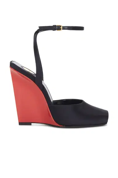Saint Laurent La Scandale Wedge Sandal | Thumbnail 1