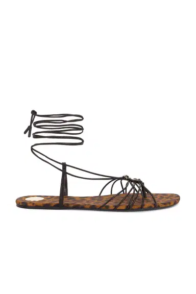 Saint Laurent Babylone Flat Sandal | Thumbnail 1 Saint Laurent Babylone Flat Sandal | Thumbnail 1