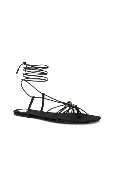 Saint Laurent Babylone Flat Sandal | Thumbnail 2 Saint Laurent Babylone Flat Sandal | Thumbnail 2