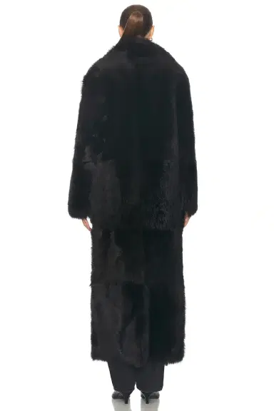 NOUR HAMMOUR For FWRD Evita Extra Long Coat | Thumbnail 4