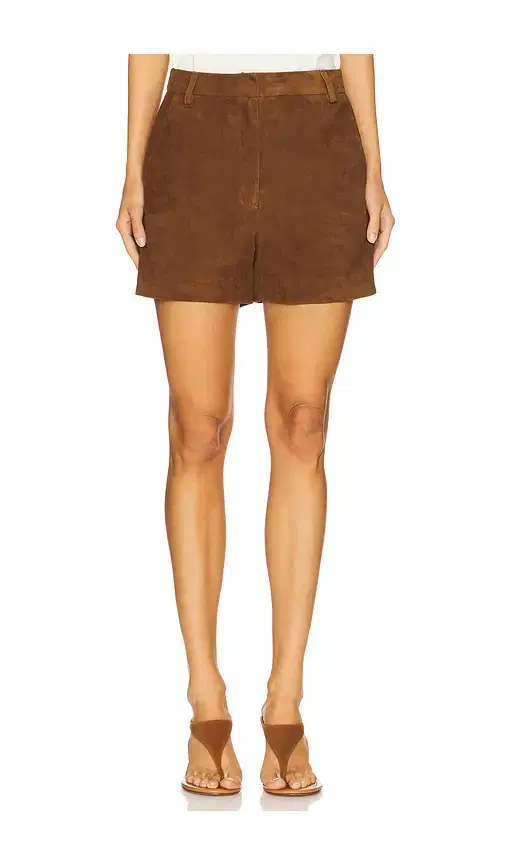 Leather Suede Short