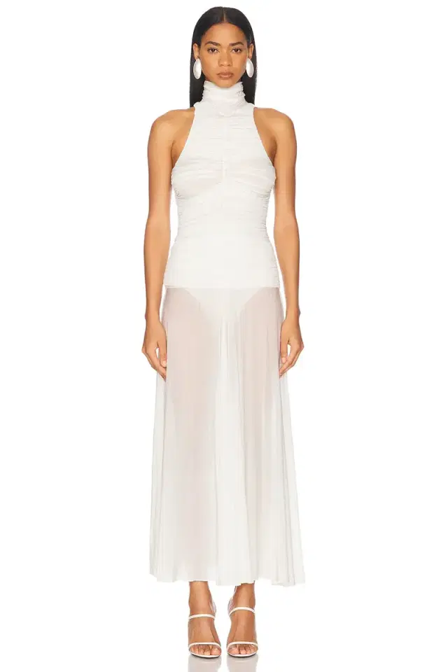 High Neck Long Dress